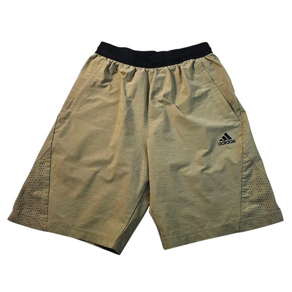 Adidas Men's Axis 3.0 Woven Shorts Training gold yellow performance S active EUC - Picture 1 of 7